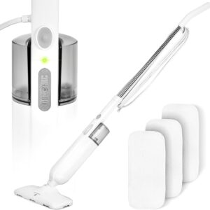 Duronic Steam Mop STM11 Upright Steamer Cleaner with 1100W Power, White, 300ml Tank