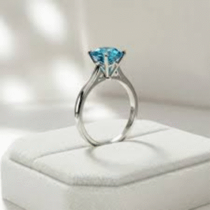 Ocean Spark Solitaire Ring
